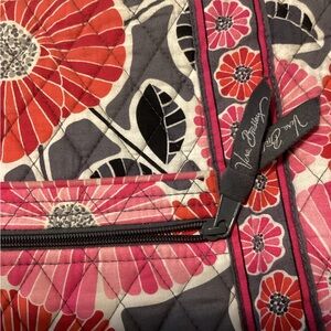 Vera Bradley Pink and Gray Floral Quilted crossbody bag